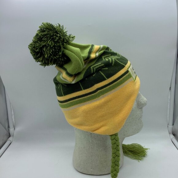 Adventure Awaits Peruvian Knit Pom Pom Winter Hat Tree Design Youth Size - Picture 5 of 5